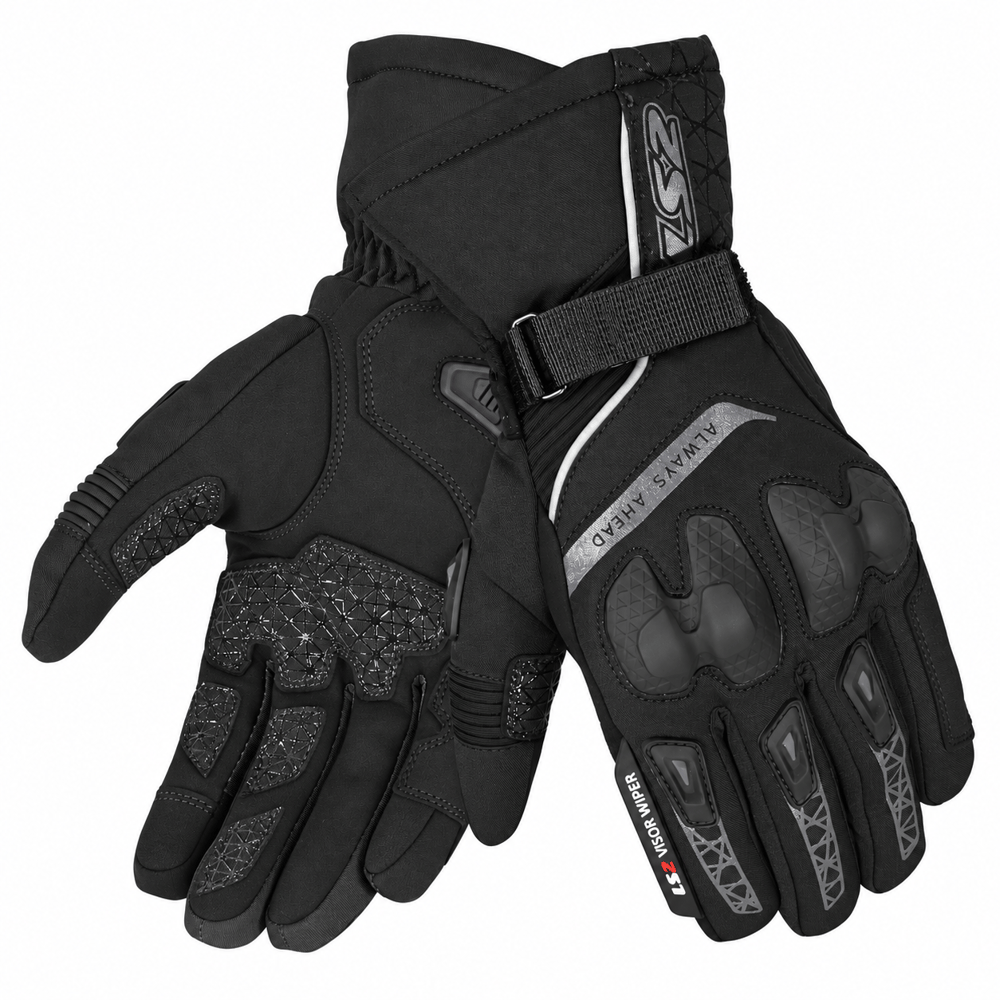 LS2 Snow Evo H2O Siyah Eldiven | Hipora Kışlık KP-1 KorumalıLs2 Snow Evo H2O Siyah Eldiven