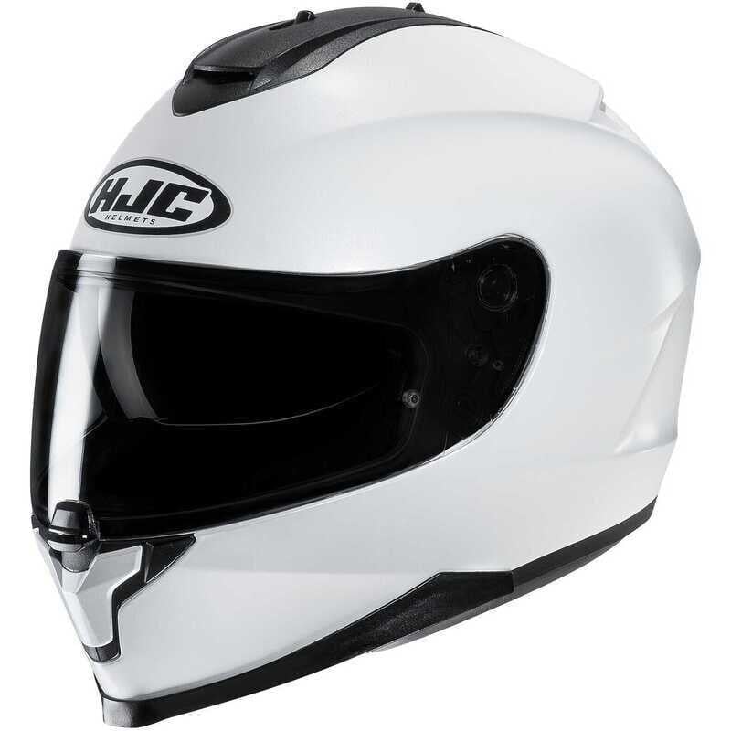 Hjc C70N Güneş Visörlü Motosiklet Kaskı İnci Beyaz