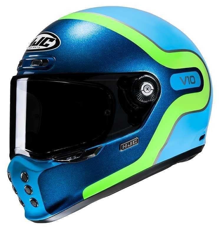 Hjc V10 Retro Kapalı Motosiklet Kaskı Grape MC24