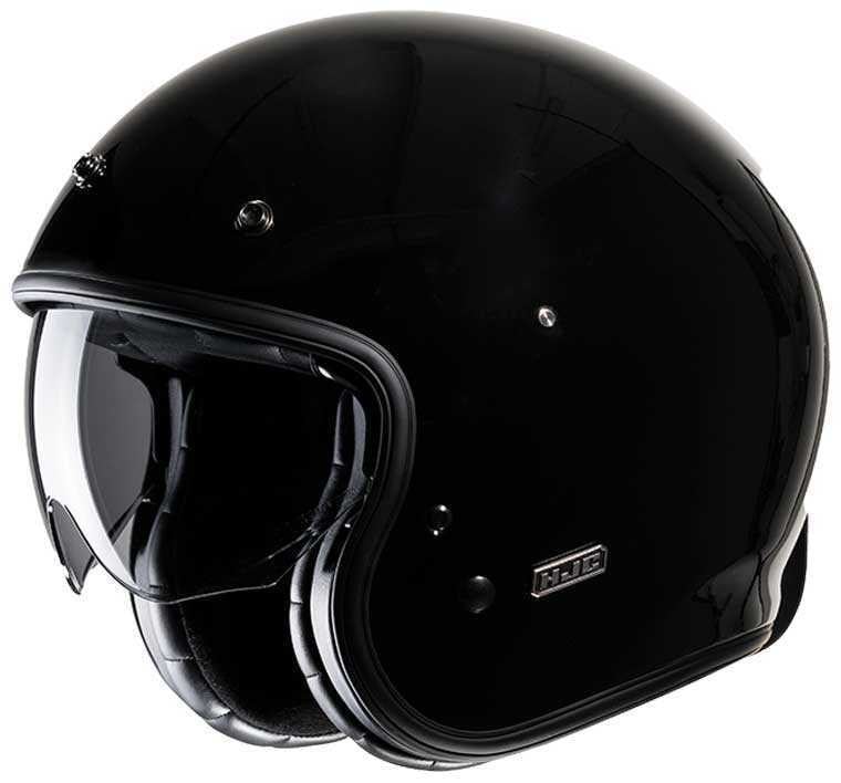 HJC V31 Siyah Kask | Retro Güneş Vizörlü ECE 22.06Hjc V31 Siyah Kask