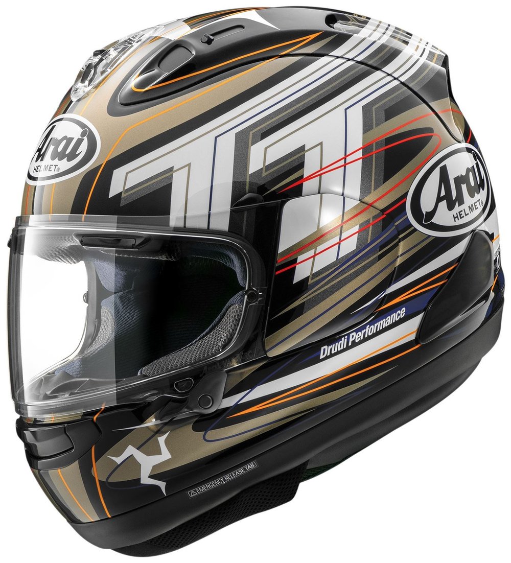 Arai RX-7V Evo IoM TT 2026 Kask | Sınırlı Üretim ECE 22.06Arai RX-7V Evo IoM TT 2026 Kask