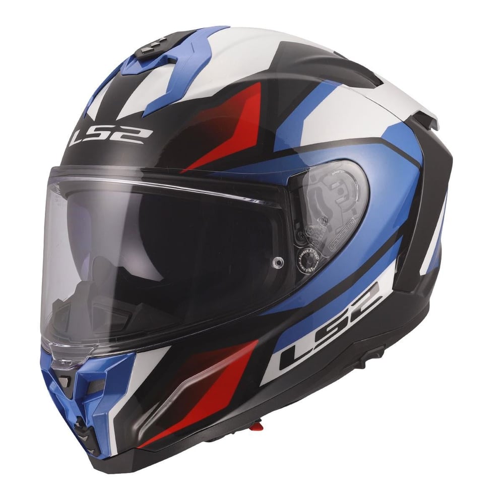 LS2 Challenger 2 Viper Kask Beyaz Mavi Kırmızı | ECE 22.06Ls2 Challenger 2 Viper Beyaz-Mavi-Kırmızı Kask