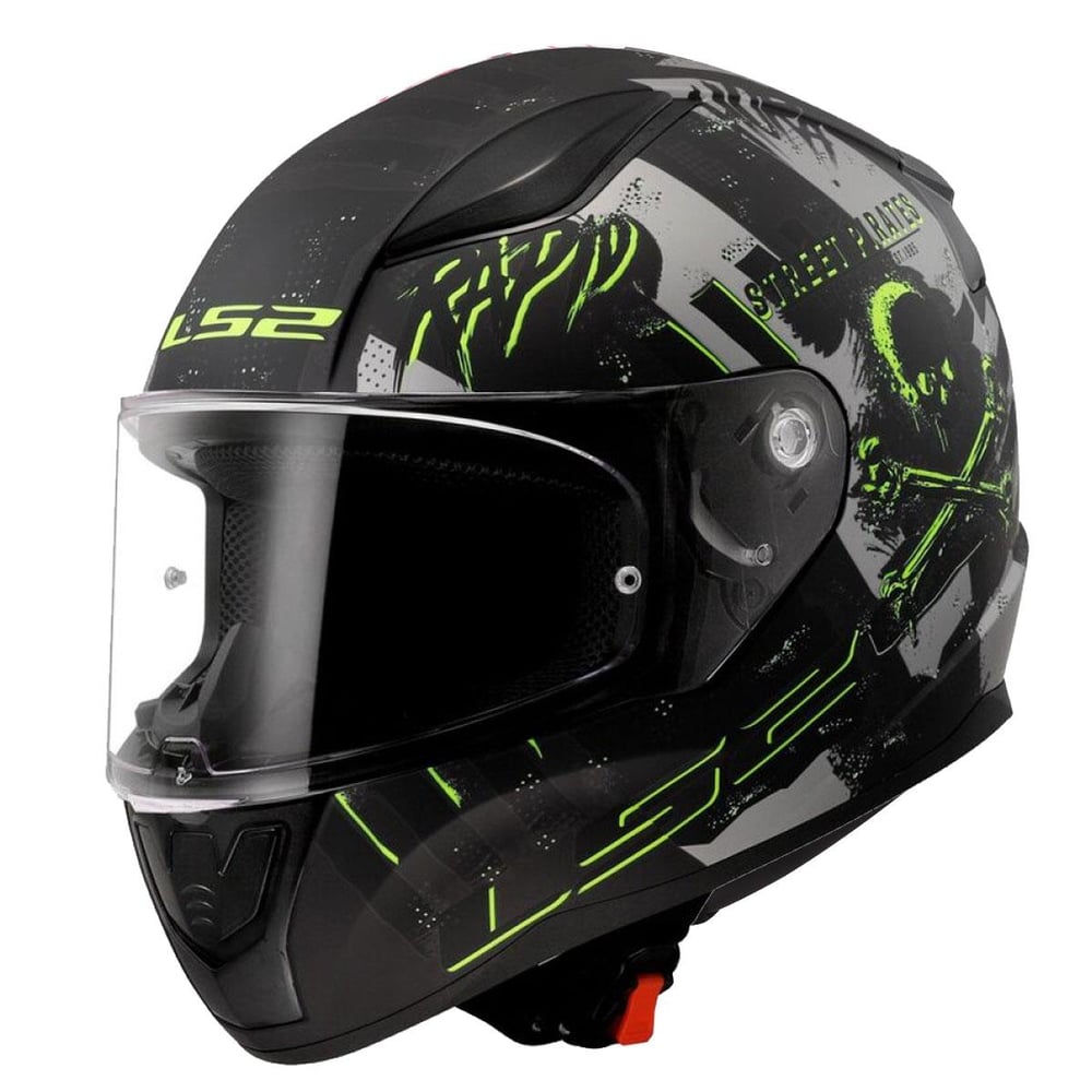 Ls2 Rapid 2 Pirates Titanium Kapalı Motosiklet Kask