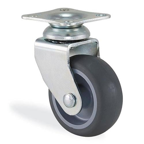 Kama / 1202 MTB 050 / 50 mm Çaplı Tablalı Moblen Kasnak Üzeri Termoelastik Kaplı Burçlu Döner Teker