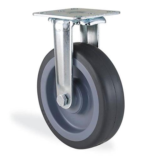 Kama / 2807 MTB 125 / 125 mm Çaplı Sabit Maşalı Moblen Kasnak Üzeri Termoelastik Kaplı Burçlu Döner Teker