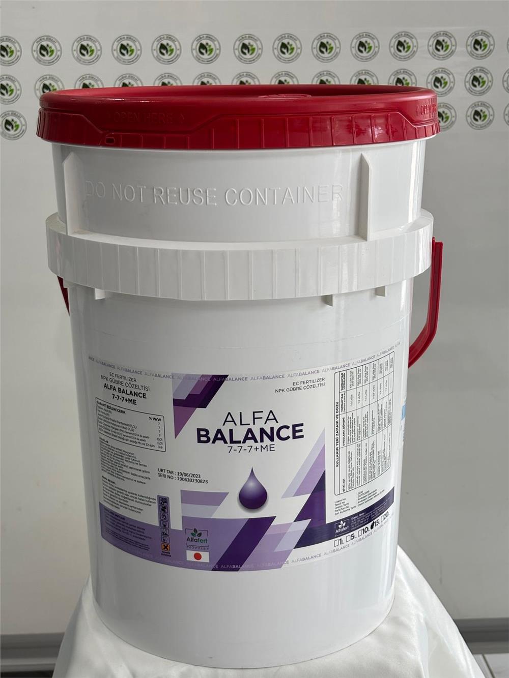 ALFA BALANCE 7-7-7+ME - 15,00 Lt  - (Paket Tip: Kova)