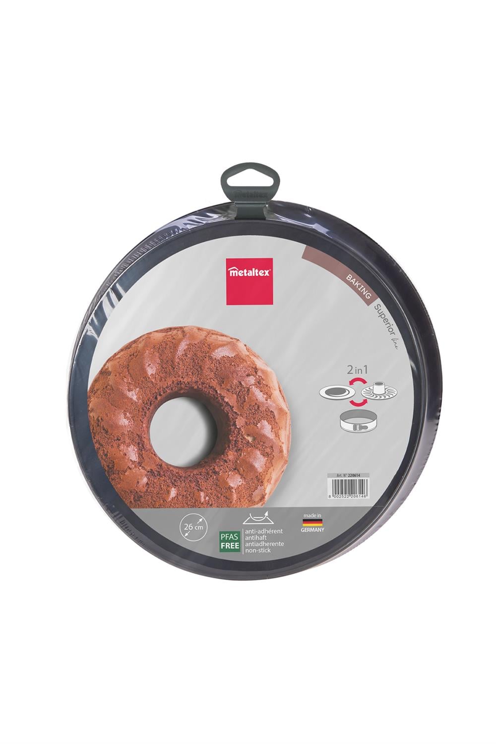 Superior Kelepçeli Çift Tabanlı Pasta Kek Kalıbı 26 cm