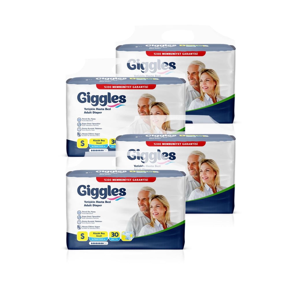 Giggles Belbantlı Yetişkin Hasta Bezi Small (Küçük) Boy - 120 Adet