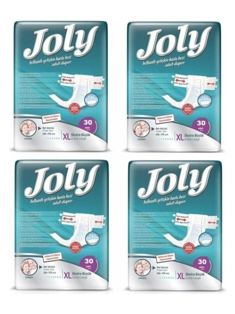 Joly Yetişkin Hasta Bezi Belbantlı XLarge (Ekstra Büyük) Boy - 120 Adet