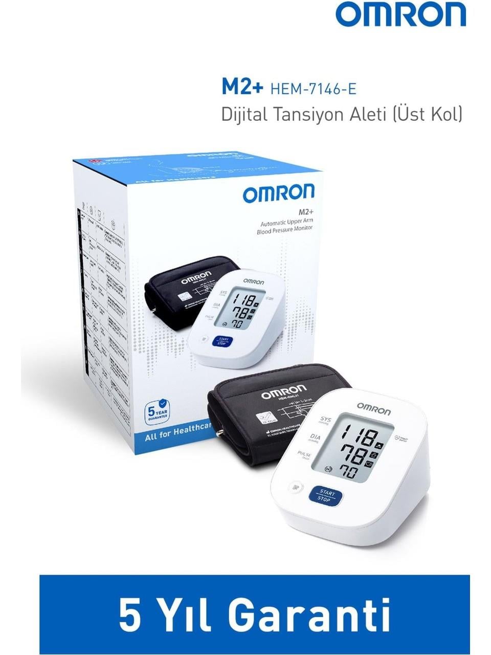 Omron M2 Basic Koldan Ölçer Tansiyon Aleti Hafızalı