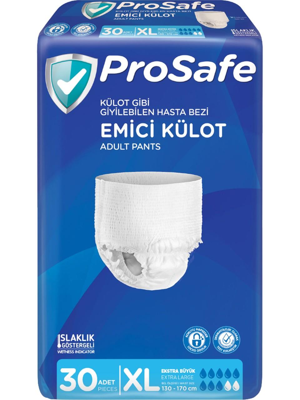 Prosafe Emici Külot Yetişkin Hasta Bezi XLarge (Extra Büyük) Boy - 120 Adet 