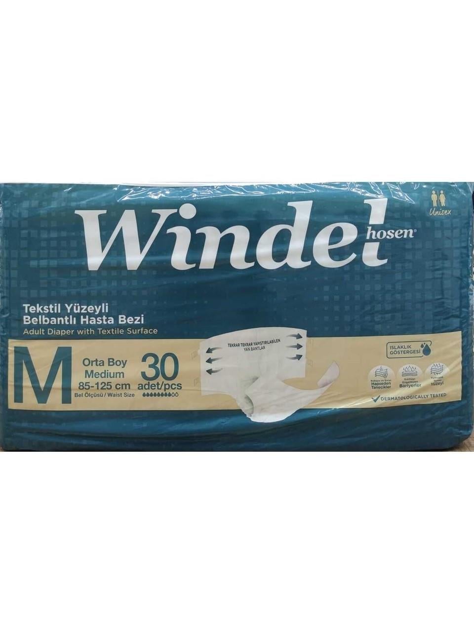 Windelhosen Belbantlı Yetişkin Hasta Bezi Medium (Orta) Boy - 120 Adet 