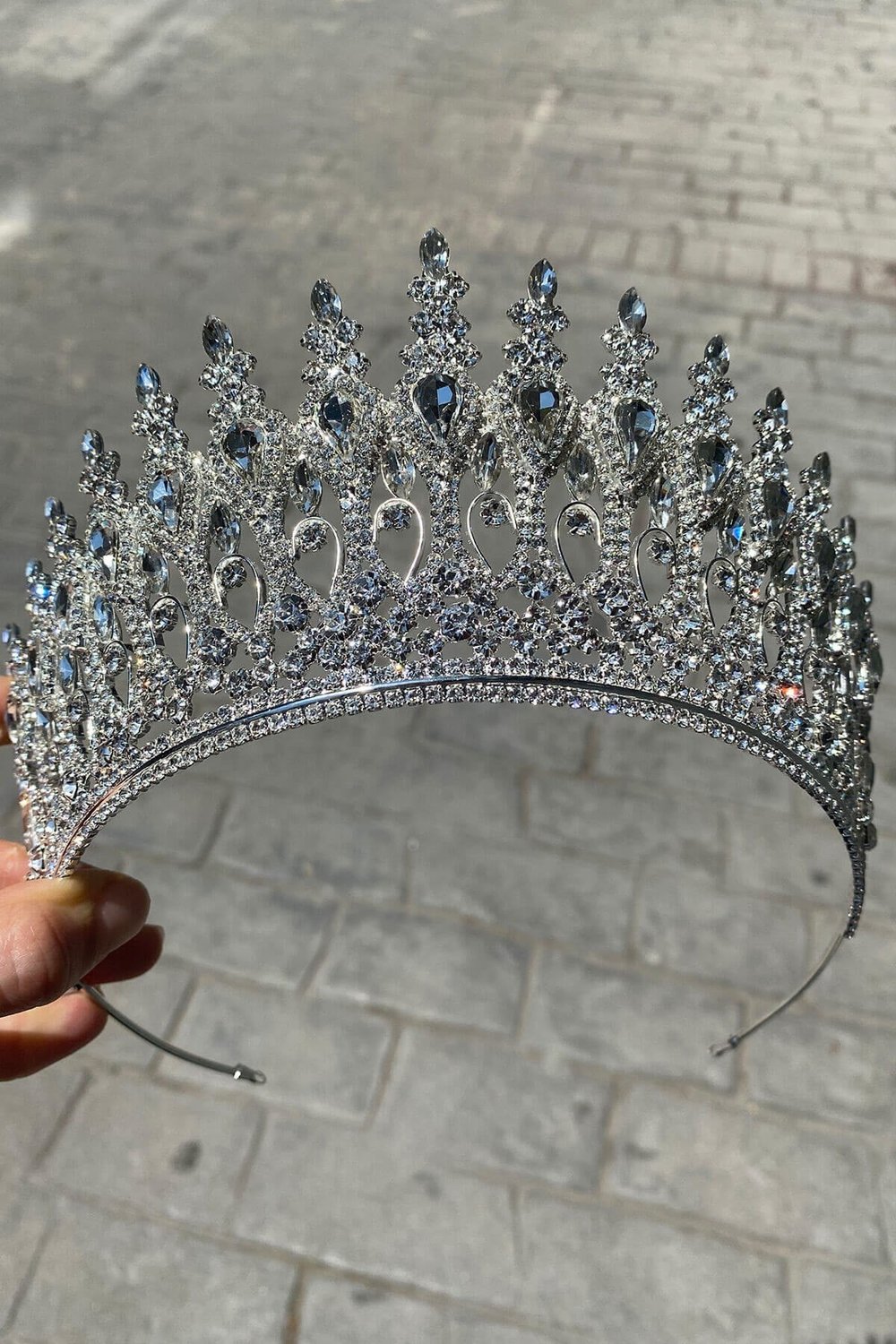 Gümüş Renk Henna Model Gelin Tacı