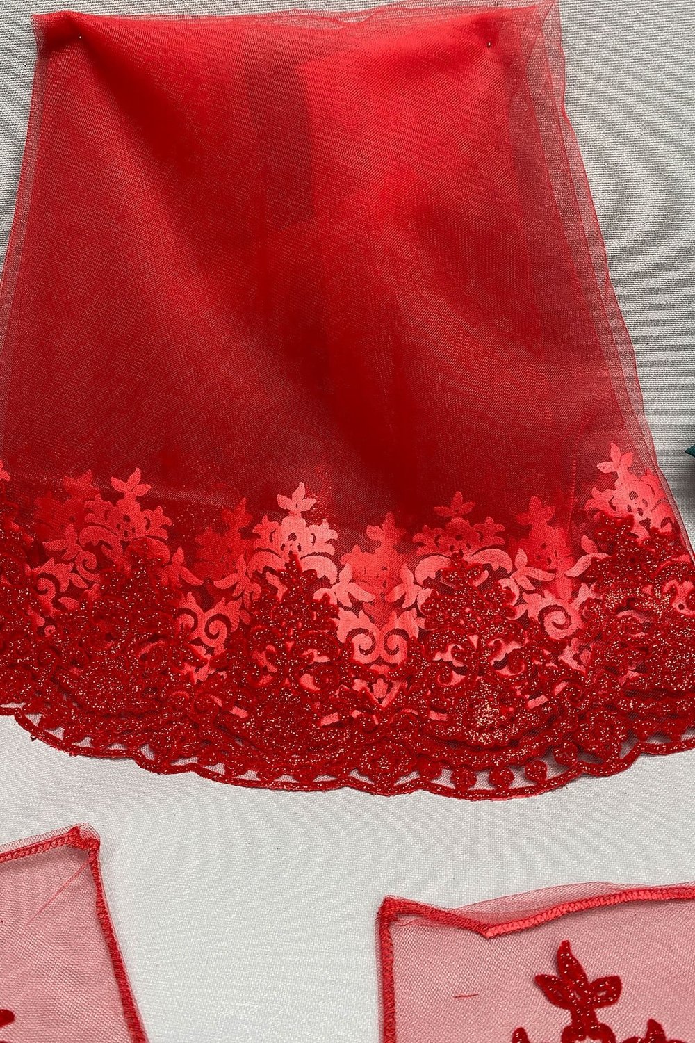 Simli Gelin Duvağı Sim Nakışlı Damat Örtüsü Takı Kurdele Seti