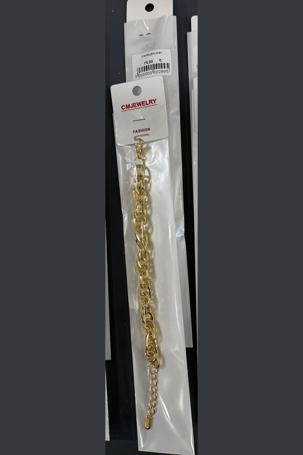 Zirkon Taşlı Gurmet (Cuban) Kesim 316L Çelik Kadın Bileklik