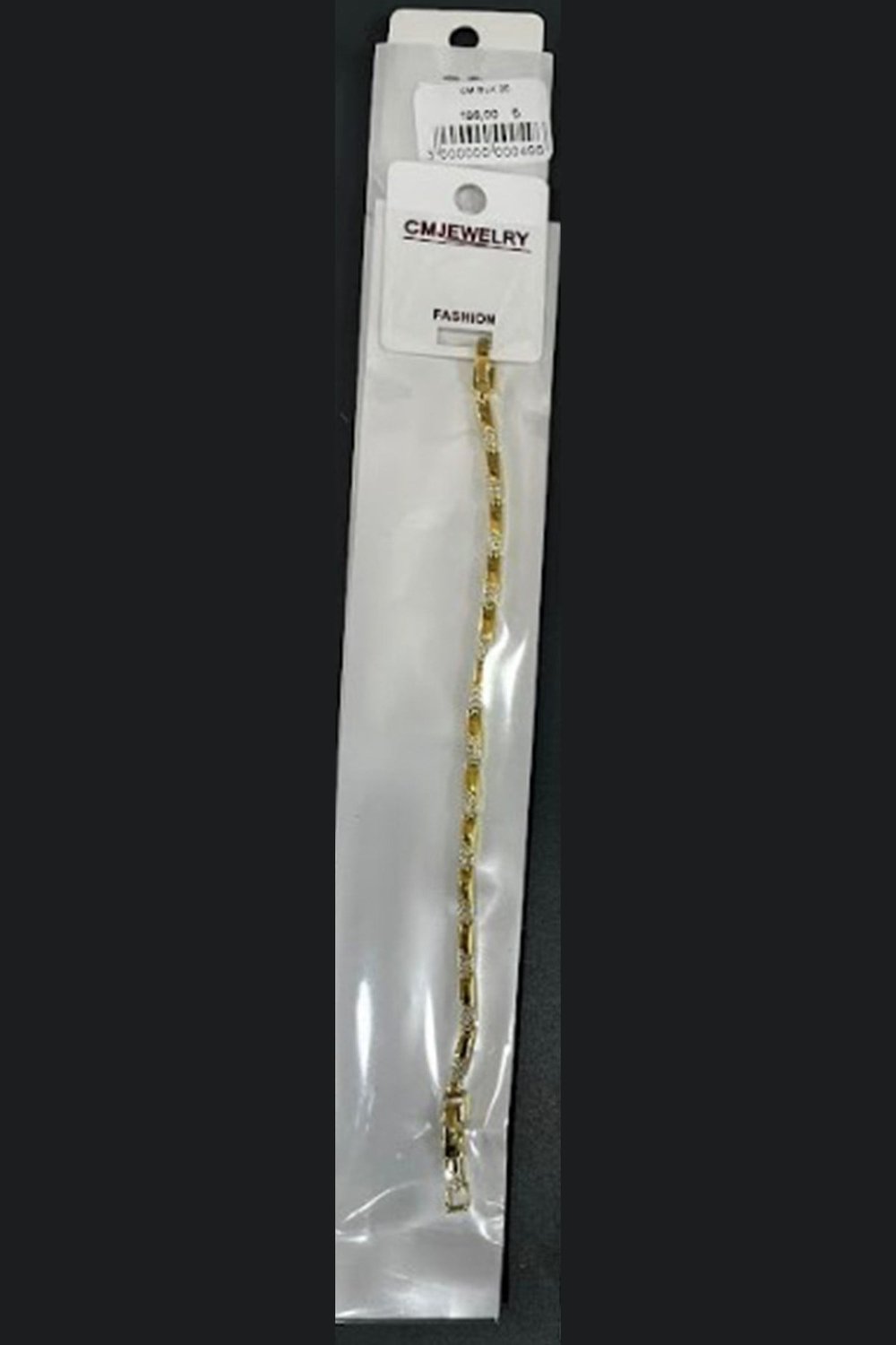 Toptan 316L Çelik Gold Bombeli Plaka Tasarım Kare Zirkon Taşlı Bileklik