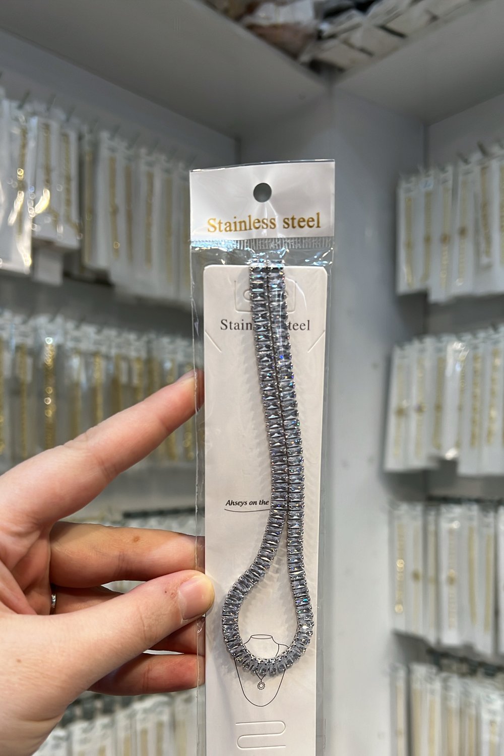 Toptan Satışa Özel Baget Kesim Zirkon Taşlı Kolye Modelleri