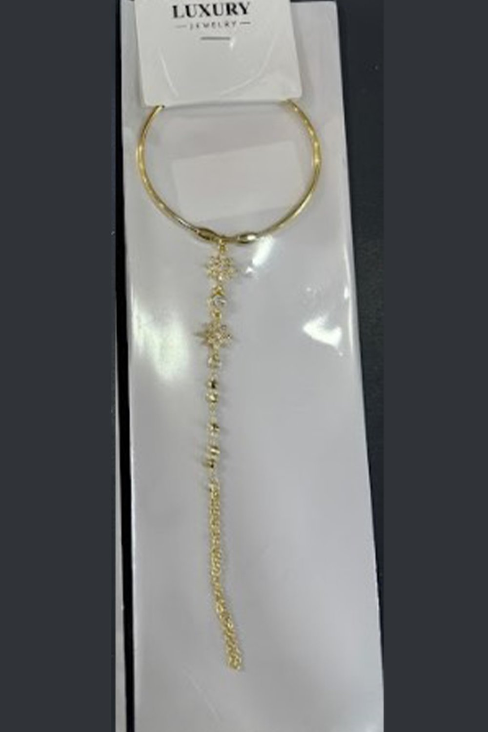 Toptan Su Yolu Detaylı Işıltılı Zirkon Şahmeran