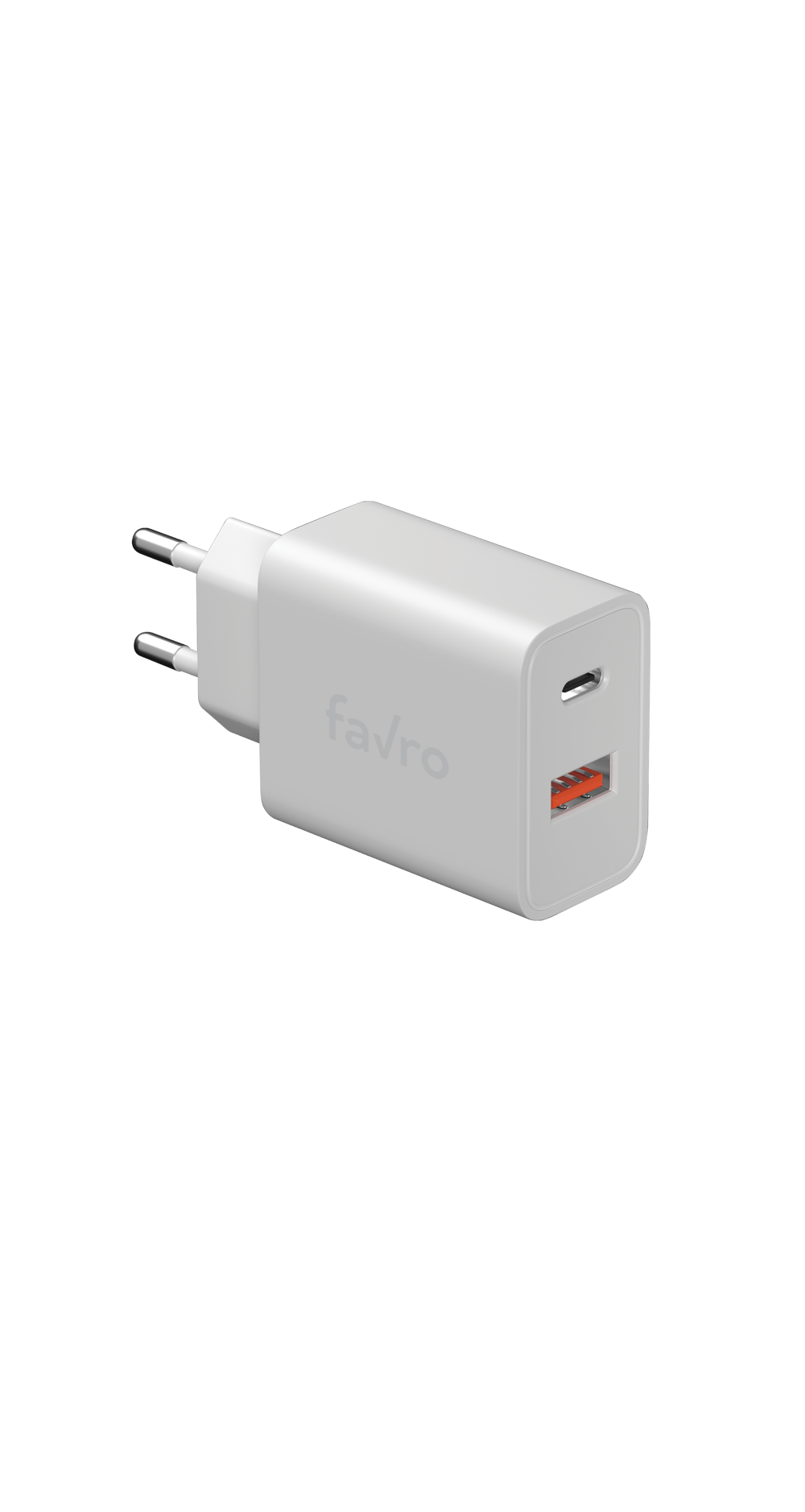 Favro 20W PD Destekli USB-C + USB-A Şarj Cihazı