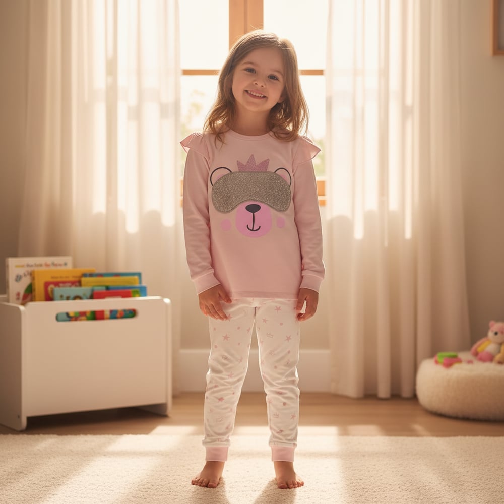 Çocuk Maymun Baskılı 2'li Takım CB1010