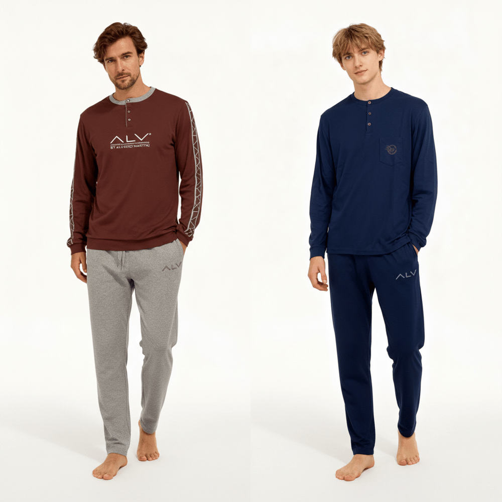Erkek Pamuklu 2 Adet 2'li Pijama Takımı BB2232