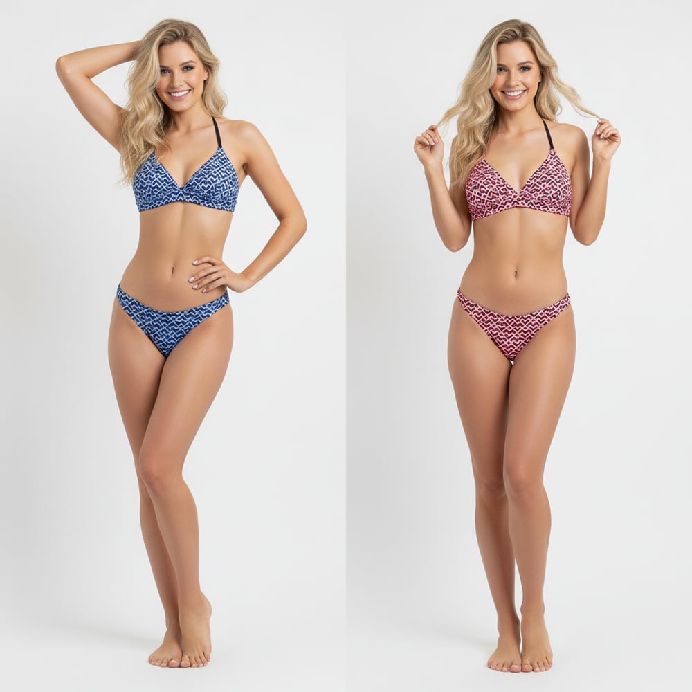 Kadın Balensiz Desteksiz Scoop Bralet Sütyen ve Slip Külot 2'li Takım BB2288