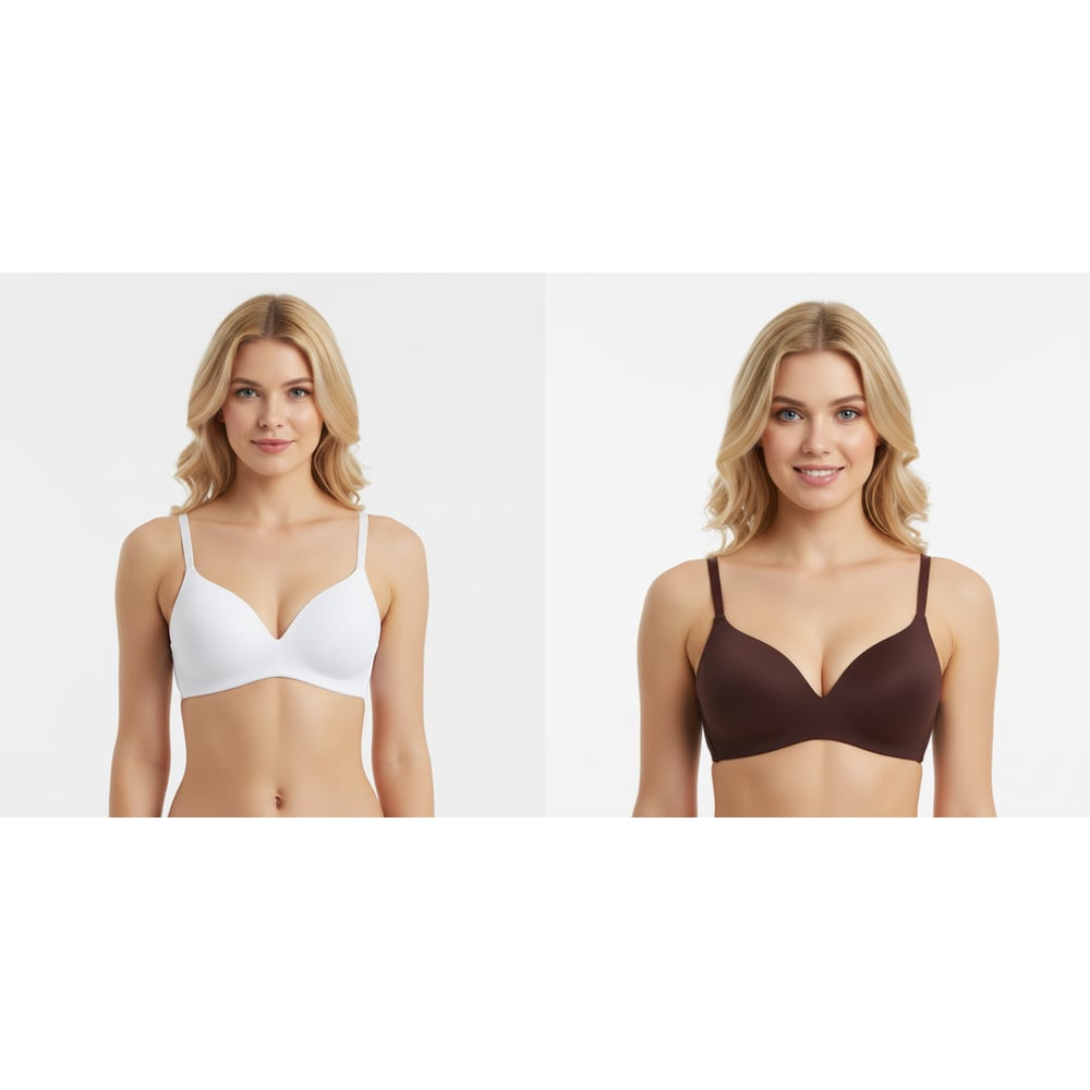 Kadın Balensiz Kuplu Soft Bra 2'li Paket Sütyen BB2323