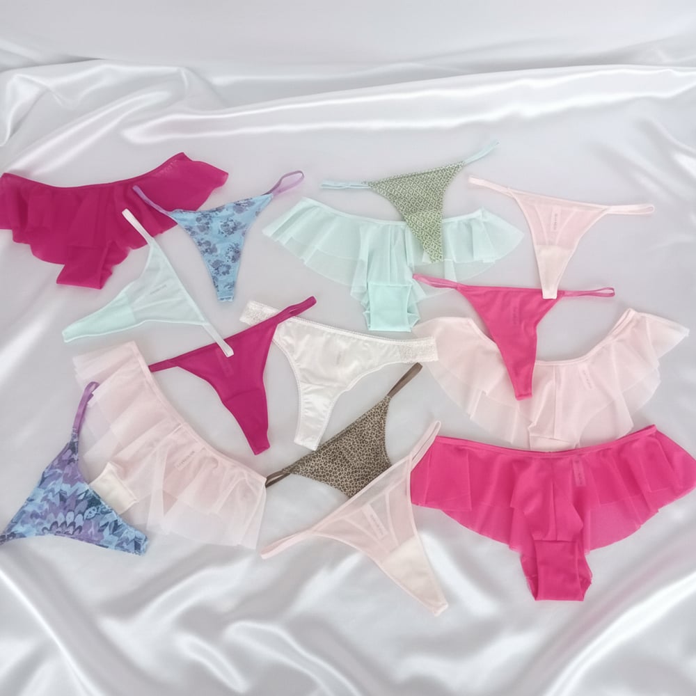 Kadın Pamuklu 10'lu Paket Karışık Renk Hipster String Tanga Checky Brazilya Külot BB2472