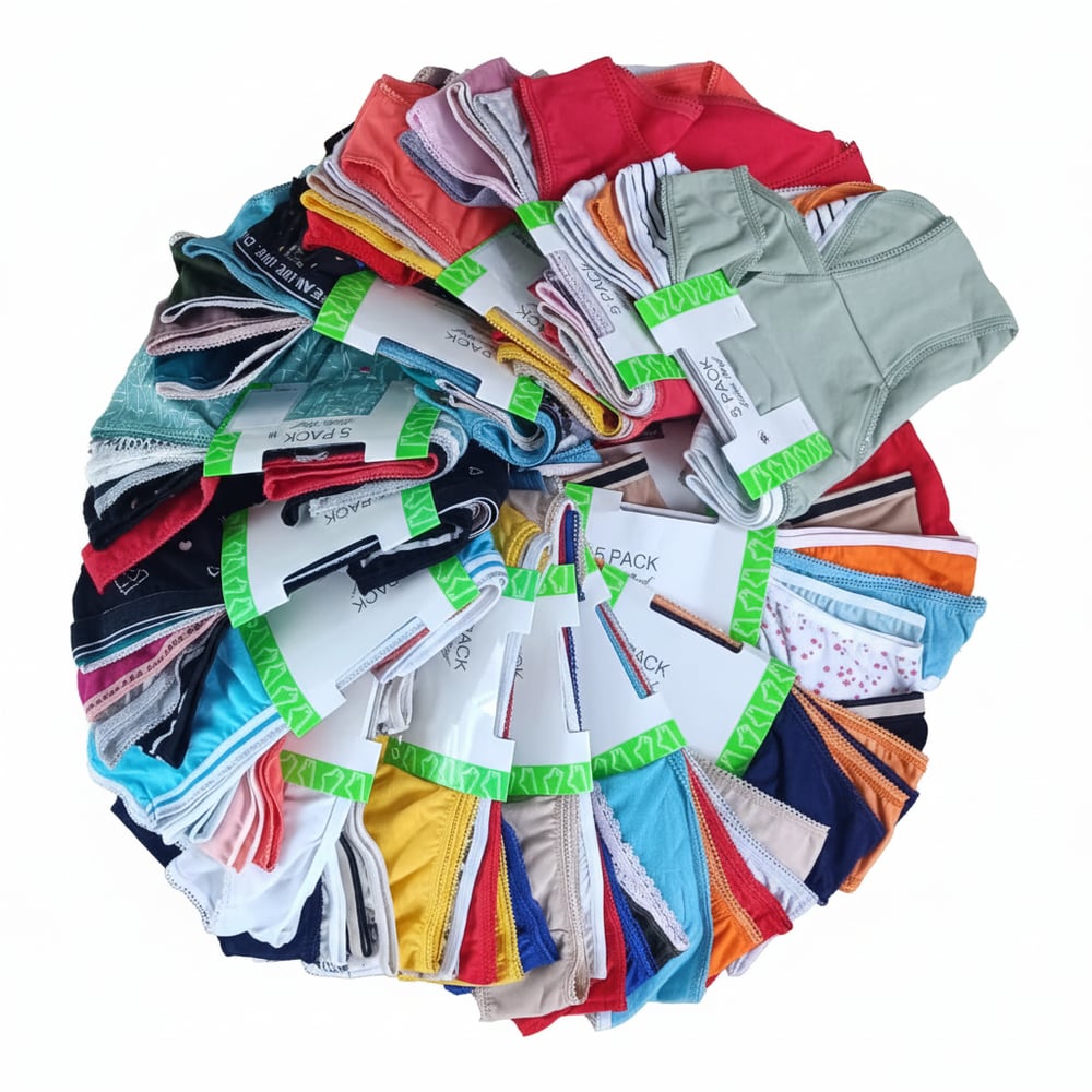 Kadın Pamuklu Karma Desenli 10'lu Paket Külot BB2122