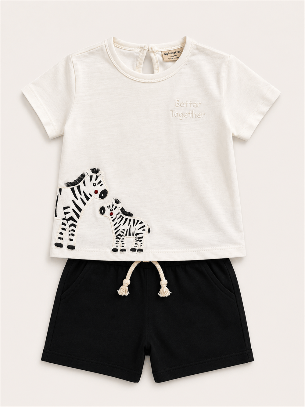 Divonette Zebra Figur Takım Beyaz