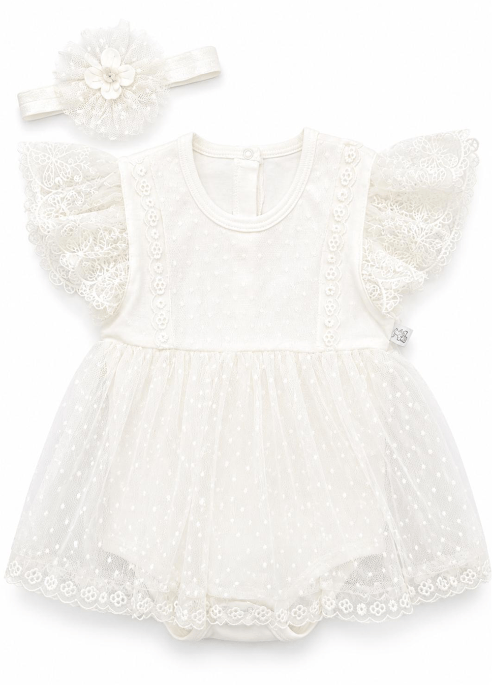 Miniborn Elbise Beyaz