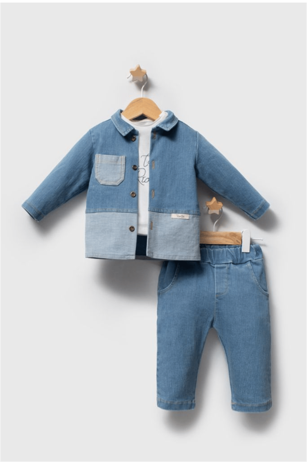 Tongs Enjoy Denim 3’Lü Takım Mavi
