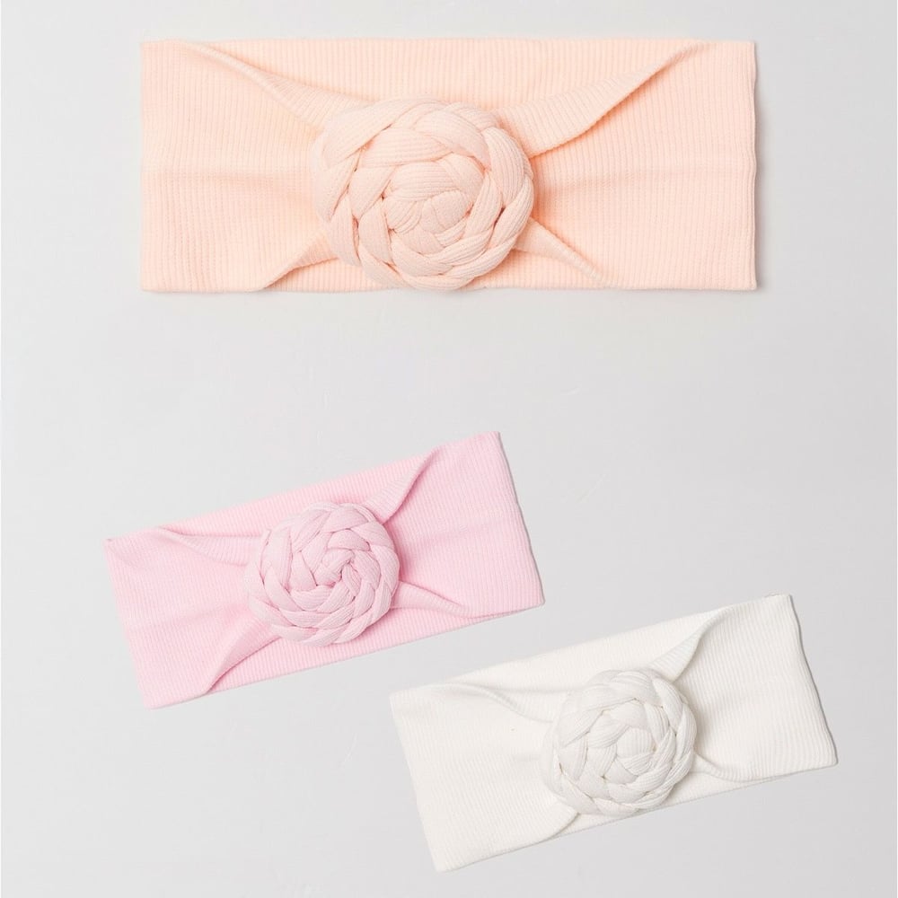 Yino Gül Figur Kalın Bandana Somon