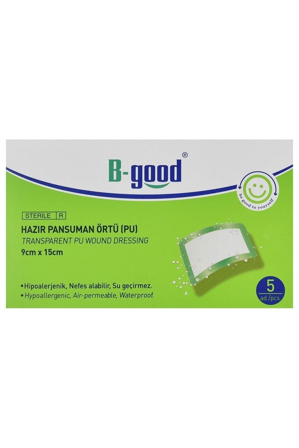 B-GOOD Hazır Pansuman Ortu 9cm*15cm 5'lı