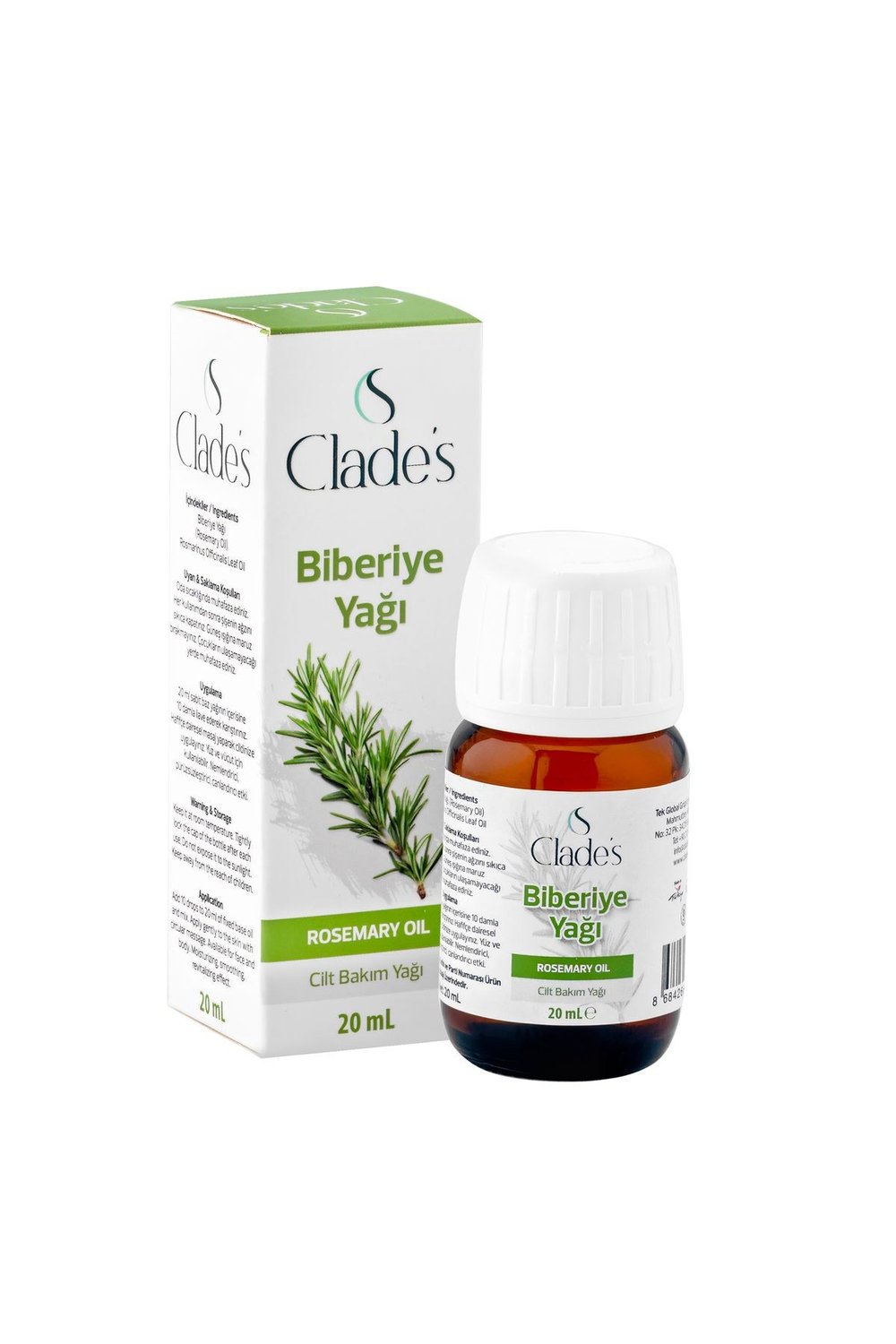 Biberiye Yağı 20 ml - Cilt Bakım Yağı Rosemary Oil