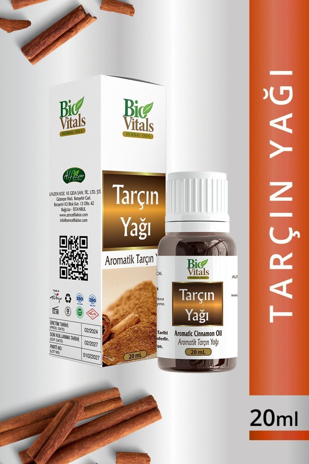Bio Vitals Tarçın Yağı 20 Ml