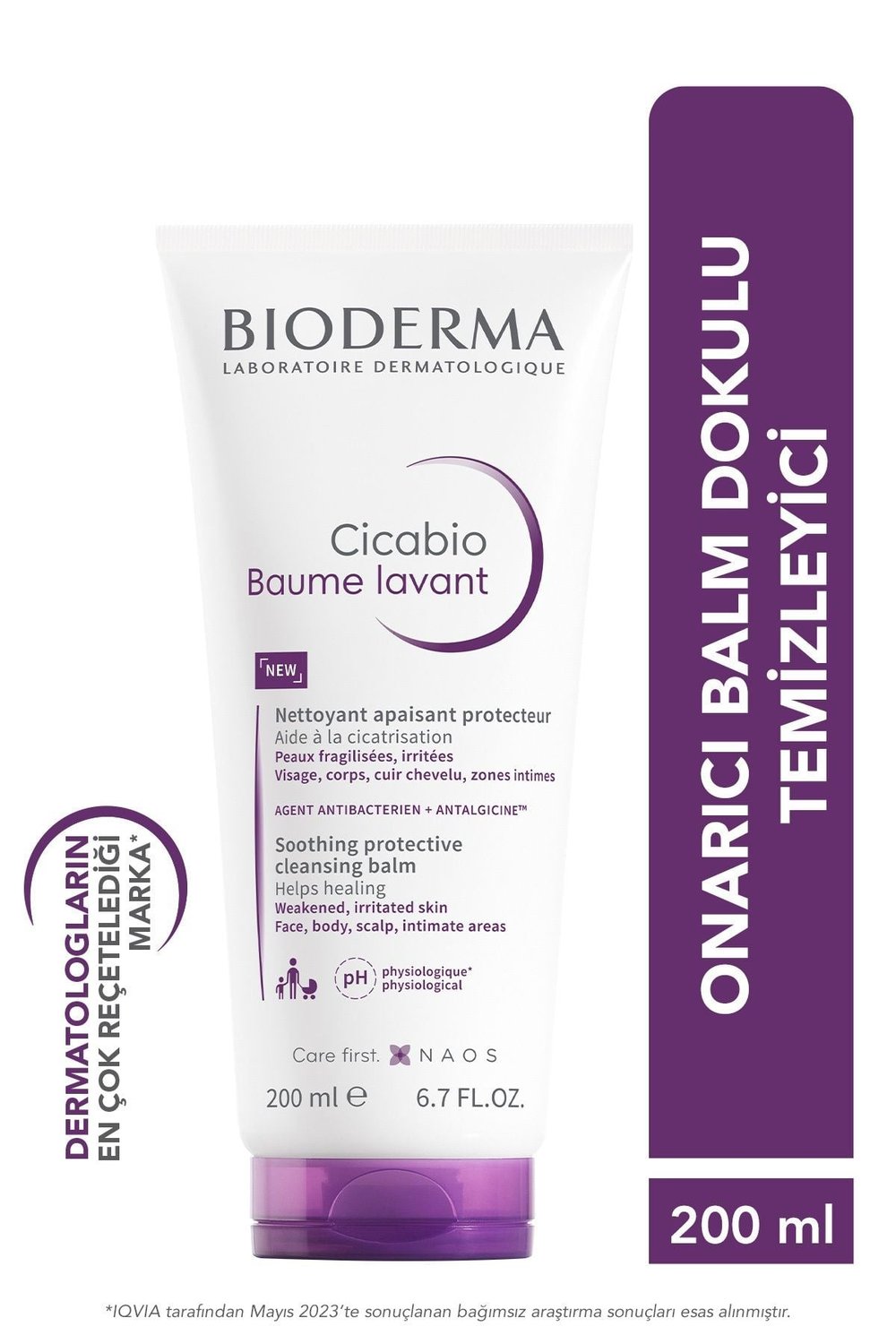 Bioderma Cicabio Cleansing Balm Hasar Görmüş Ciltler Için Onarıcı Balm Dokulu Temizleyici 200 ml