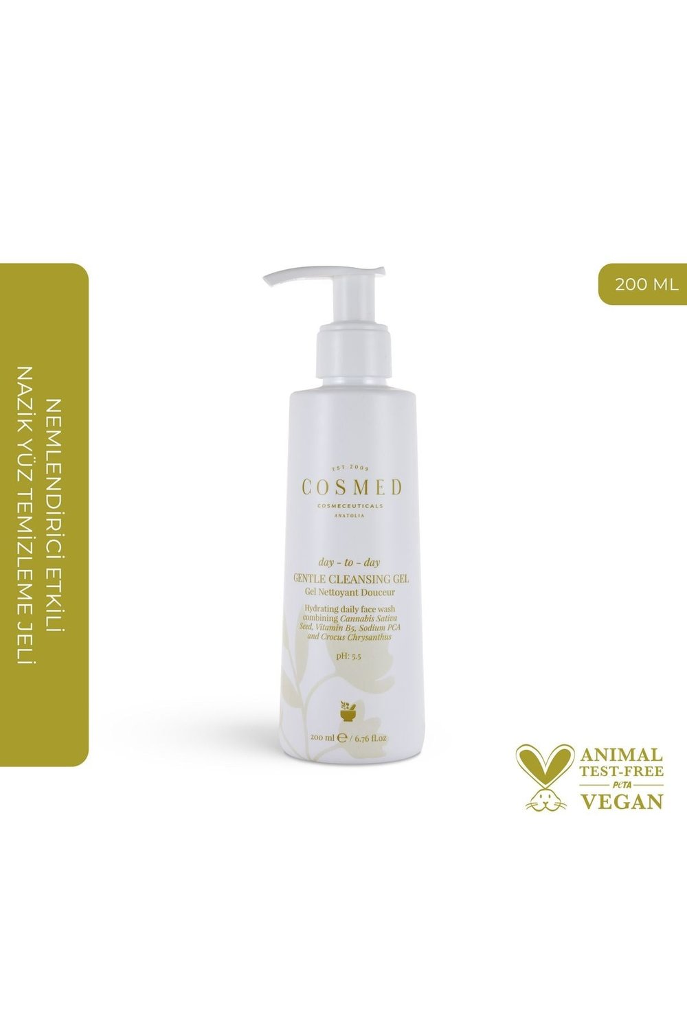 COSMED Day-to-day Gentle Cleansing Gel - Yüz Temizleme Jeli - Karma Cilt Yıkama Jeli