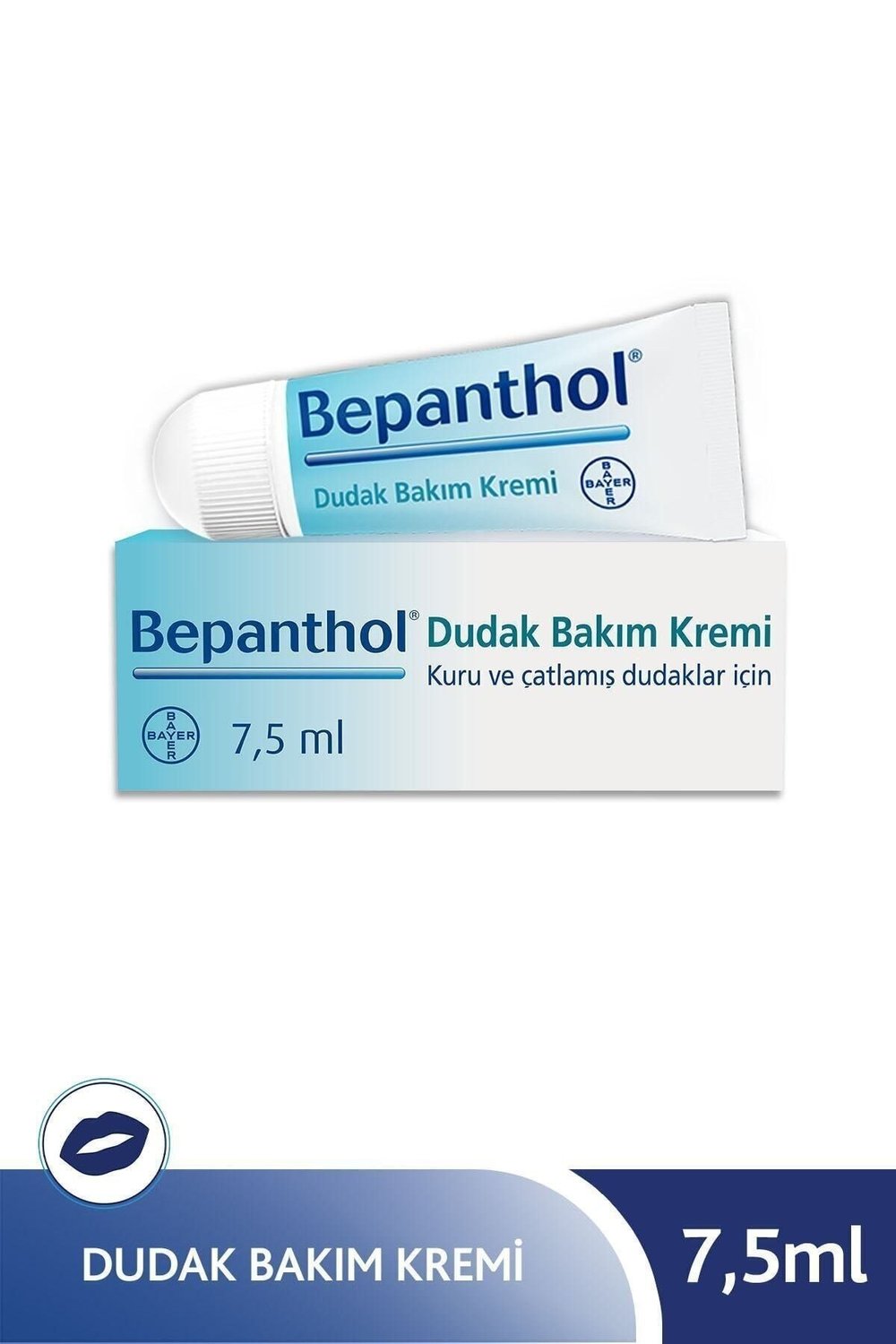 Dudak Bakım Kremi 7,5 ml l Kuru ve Çatlamış Dudaklar İçin Günlük Nemlendirme