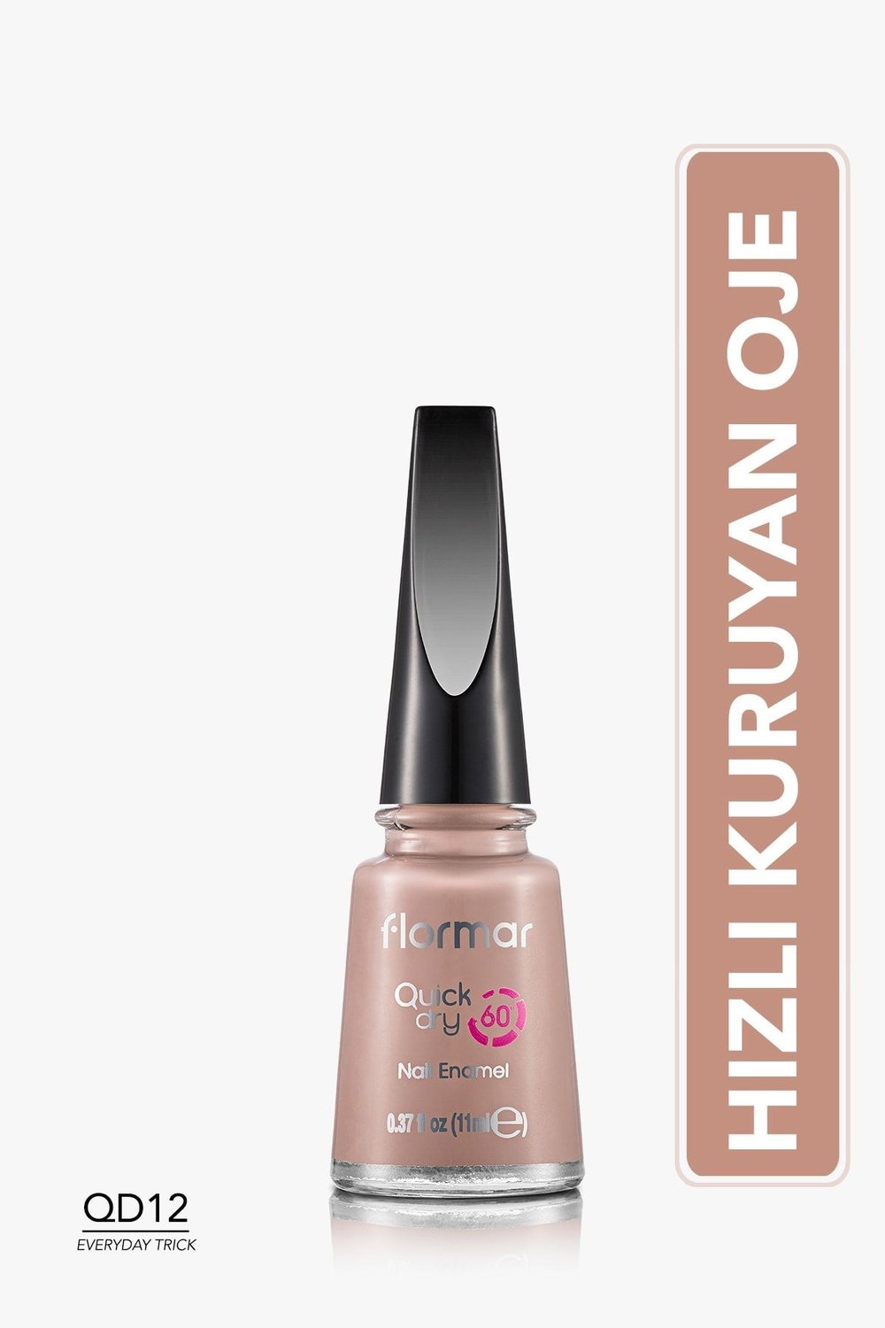 Flormar Quick Dry Nail Enamel QD12 Everyday Trick 8690604282500