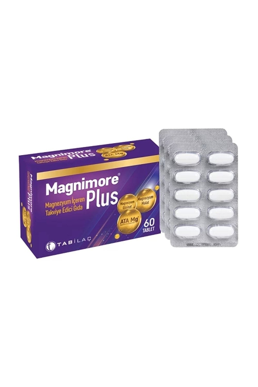 Magnimore Plus Magnezyum Içeren Takviye Edici Gıda 60 Tblet