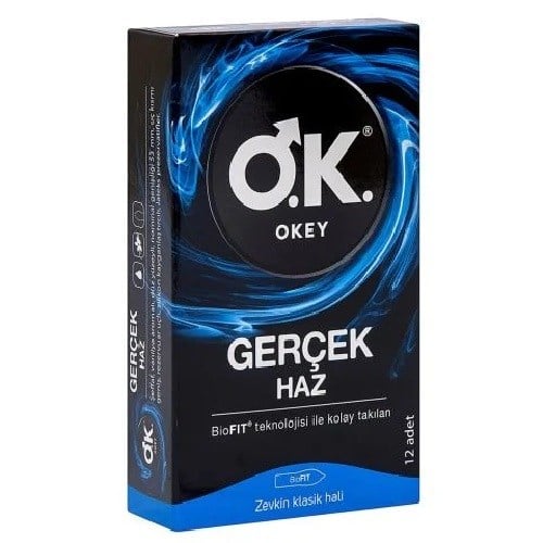 Okey Okey Prezervatif Gerçek Haz 12 Li