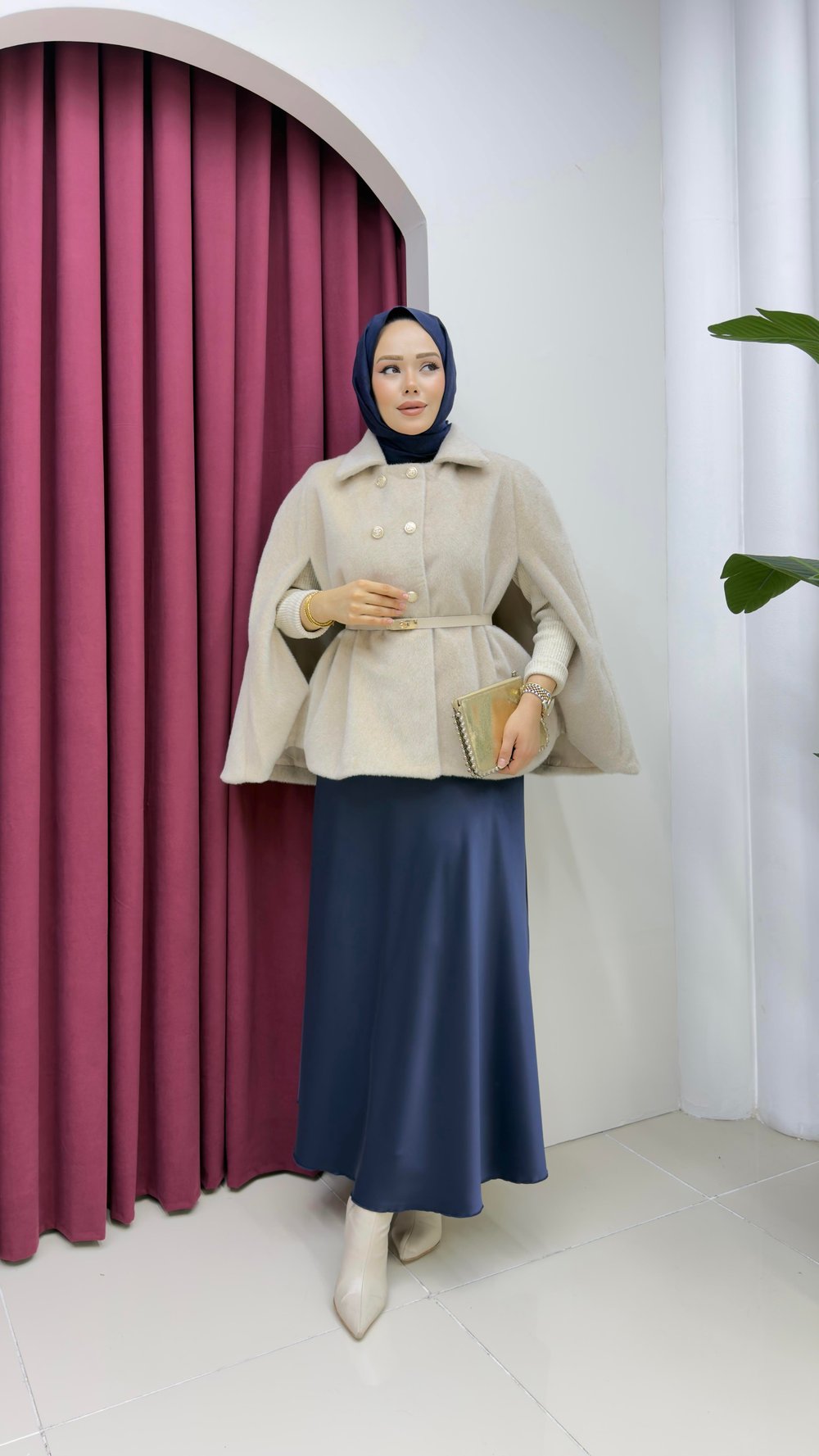 Saten Etek | Lacivert