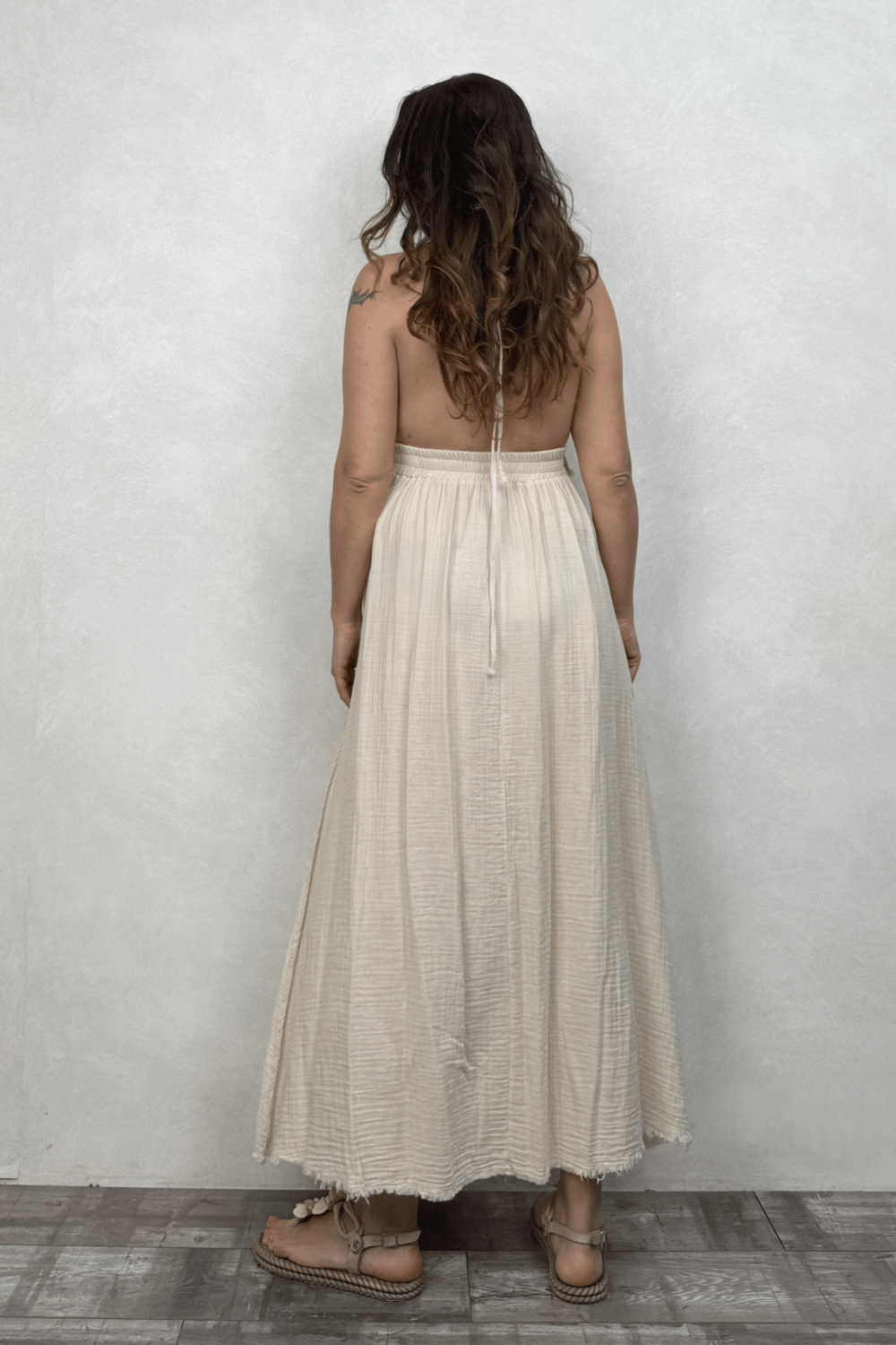 Blanca Babil Premium Elbise - Bej
