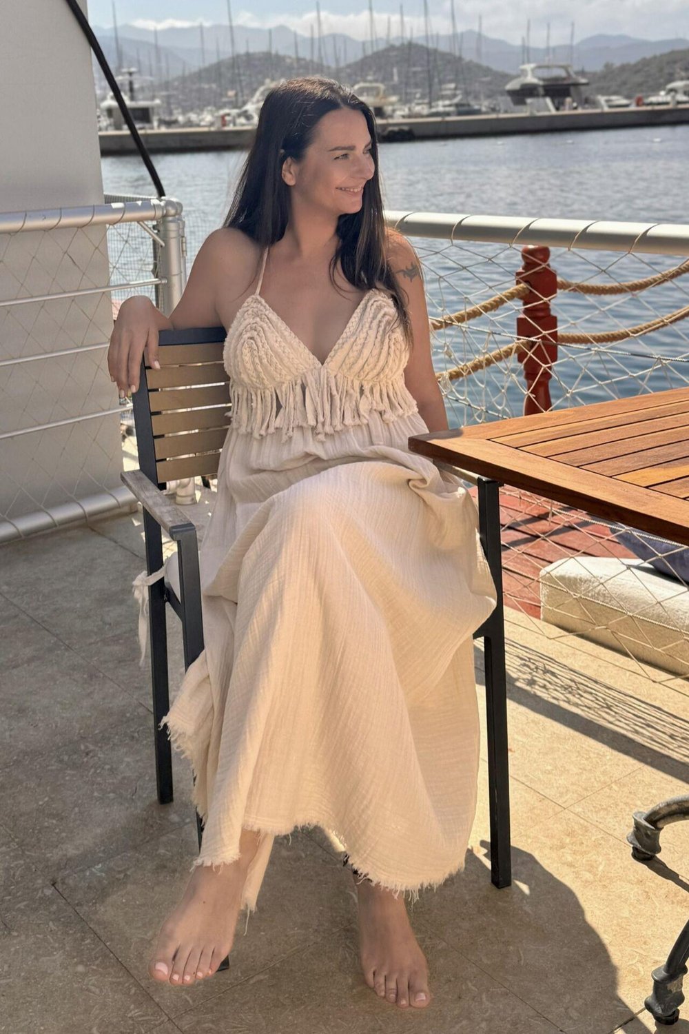 Blanca Babil Premium Elbise - Bej