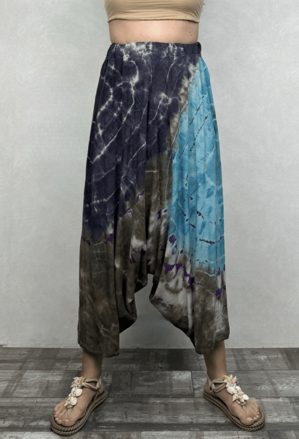 Batik Salaş Şalvar - Turkuaz