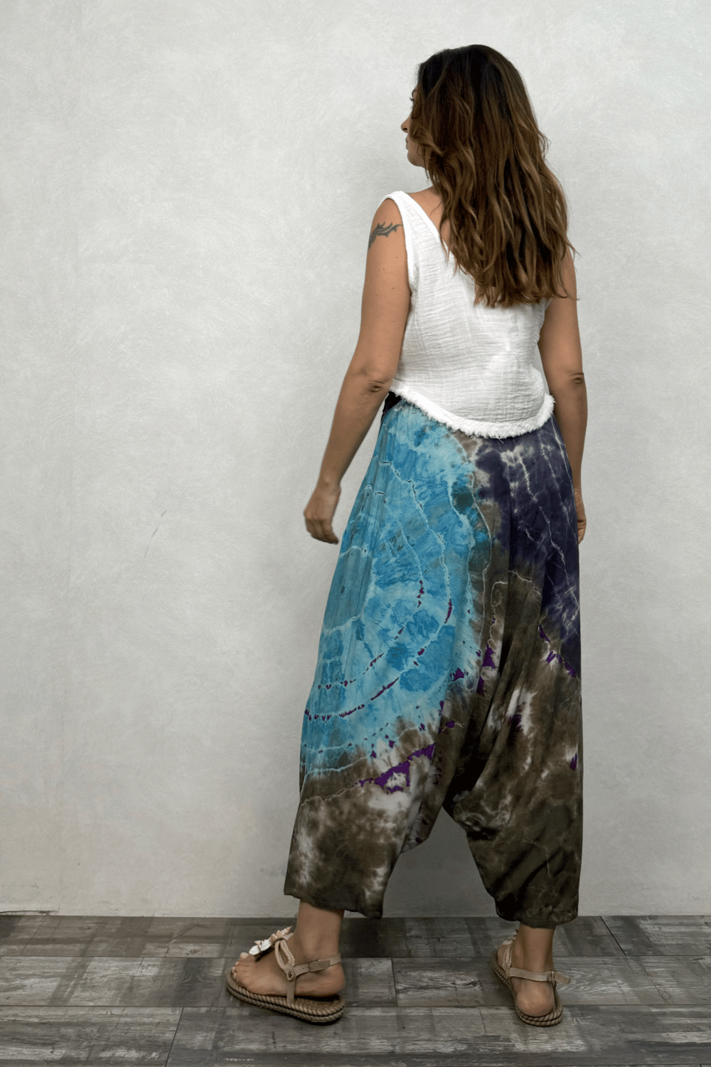 Batik Salaş Şalvar - Turkuaz
