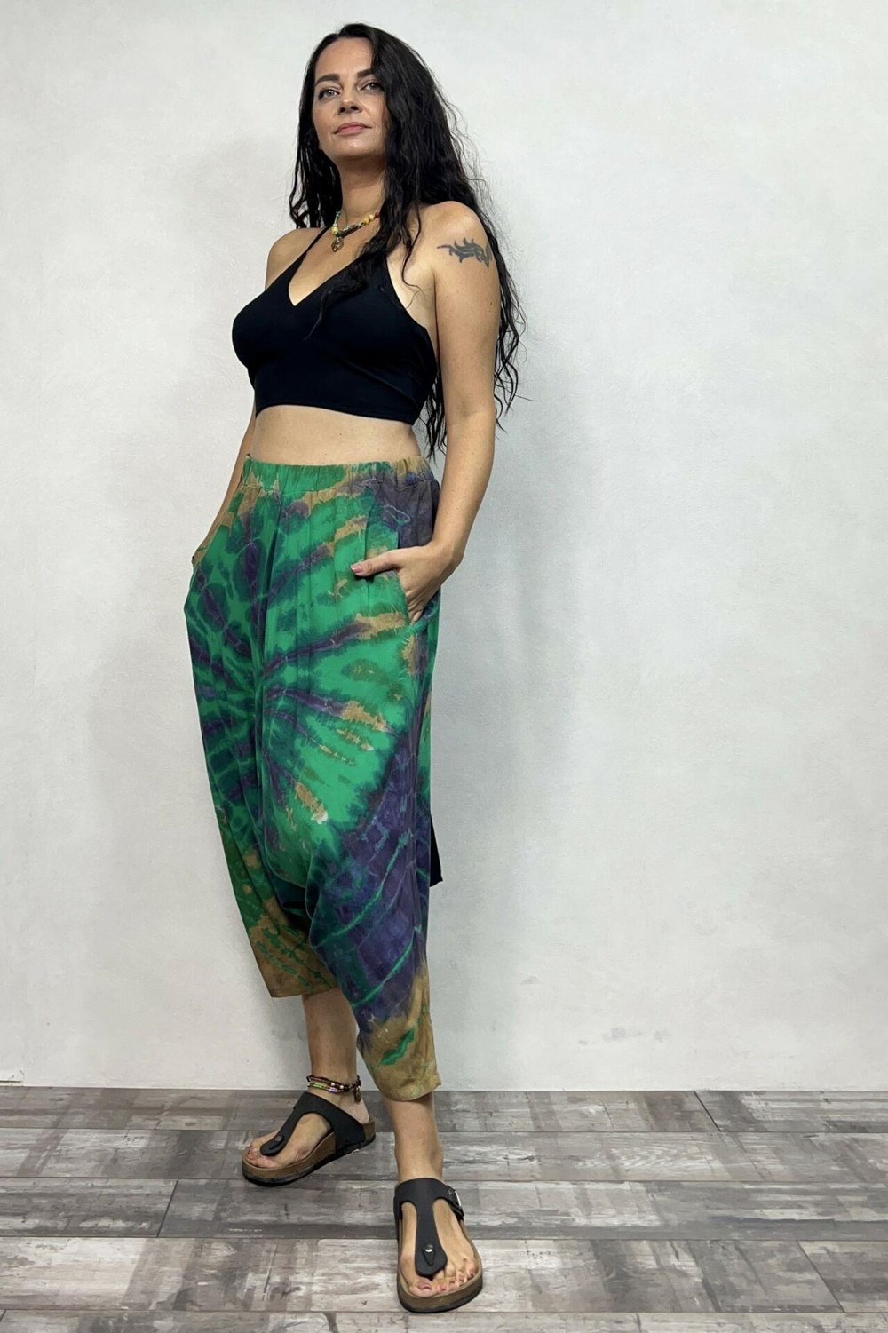 Batik Salaş Şalvar - Yeşil