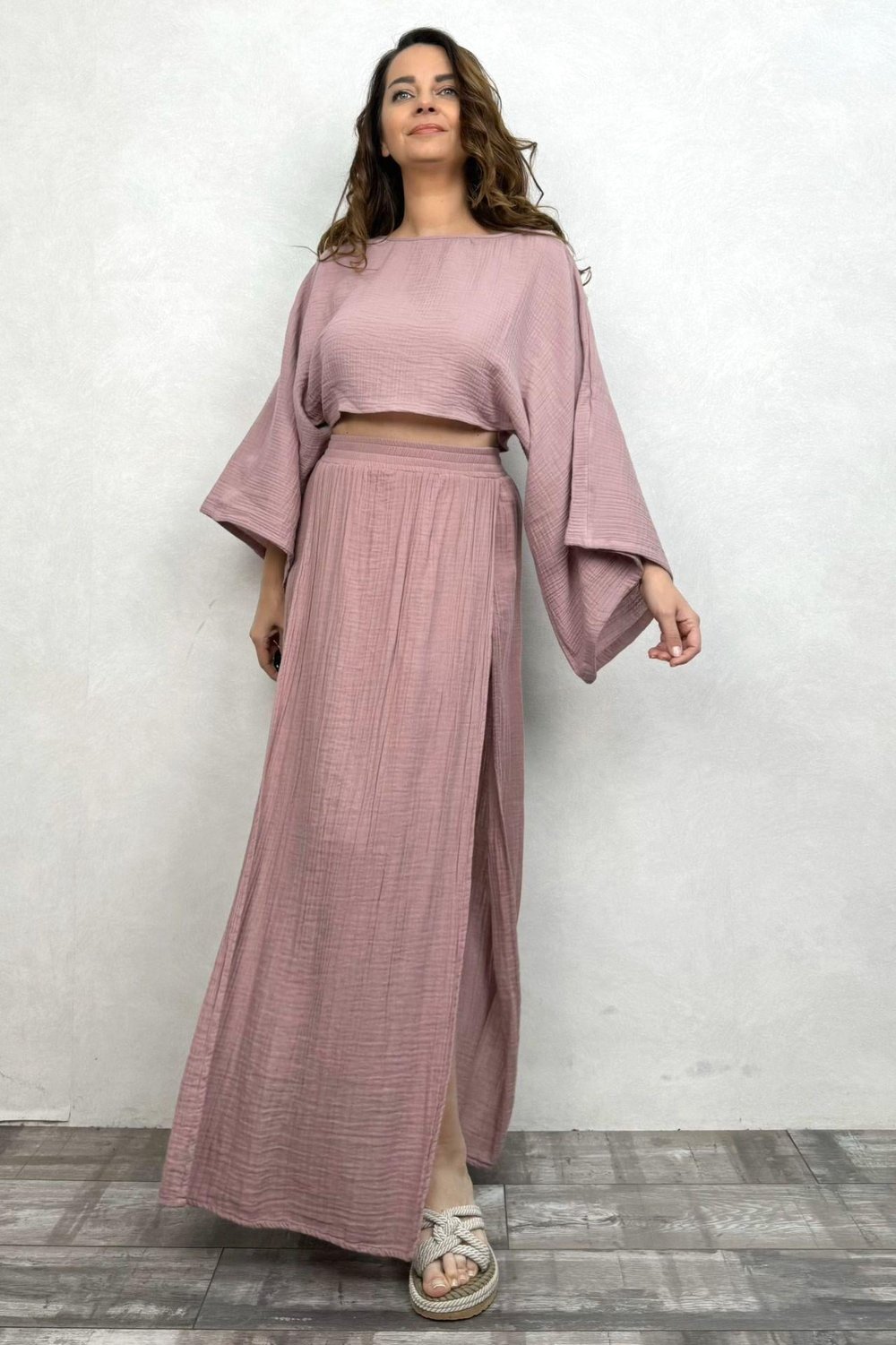 Bia Müslin Bluz Wood Rose - Yaban Gülü