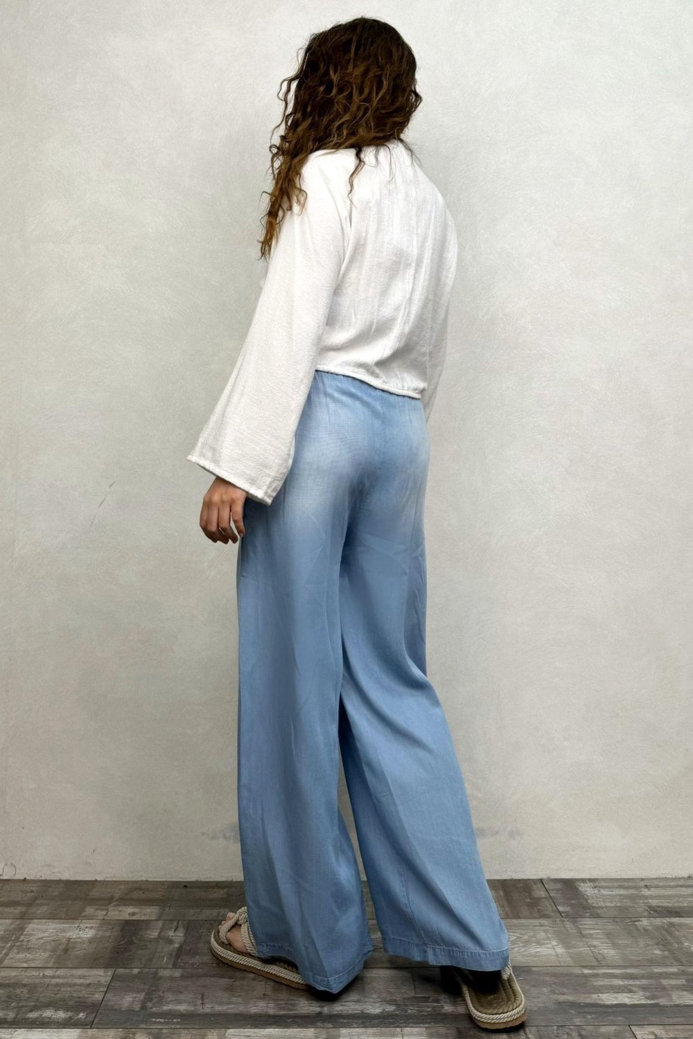 Blanca Tencel Pantolon - Mavi